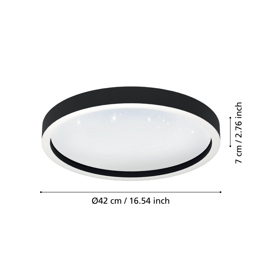 Eglo - LED RGBW Himmennettävä kattovalo LED/17,8W/230V 2700-6500K