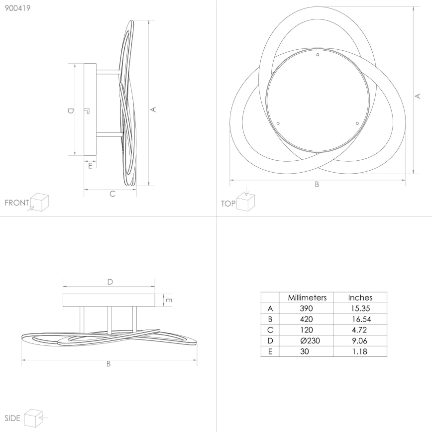 Eglo - LED-kattovalaisin LED/35W/230V