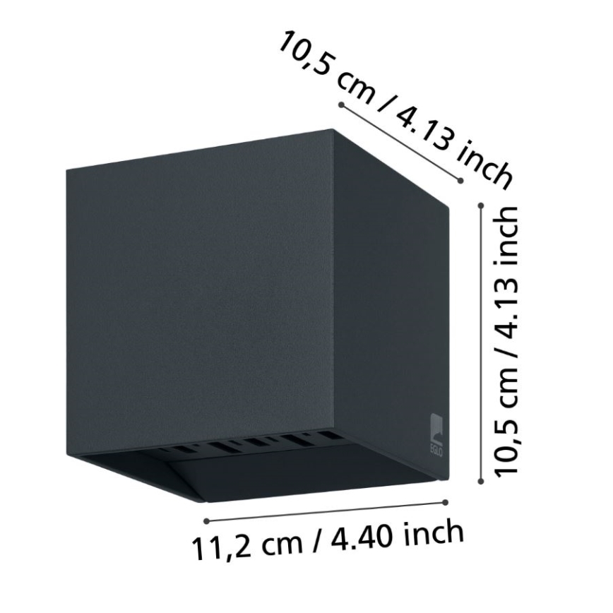 Eglo - LED-ulkoseinävalaisin 2xLED/3,3W/230V IP54