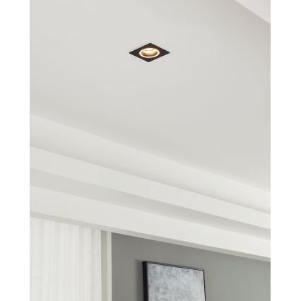 Eglo - Upotettu valo 1xGU10/35W/230V antrasiitti