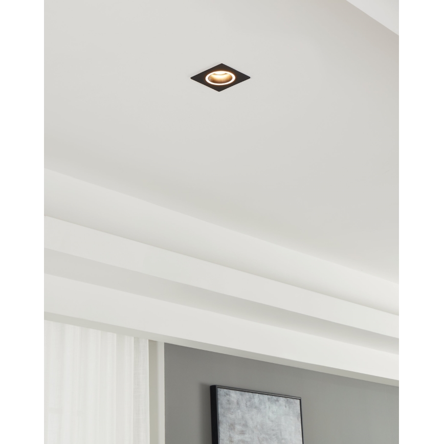 Eglo - Upotettu valo 1xGU10/35W/230V antrasiitti