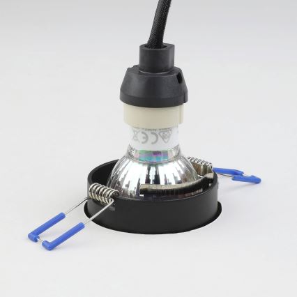 Eglo - Upotettu valo 1xGU10/35W/230V musta