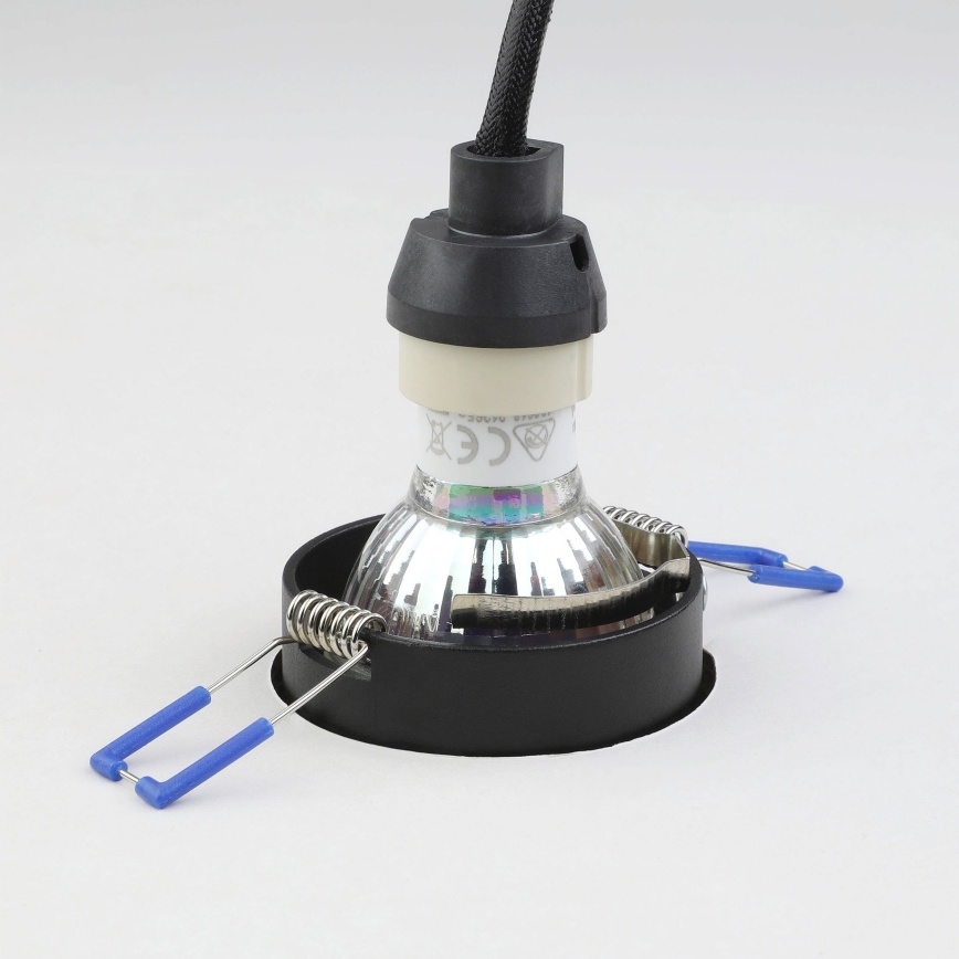 Eglo - Upotettu valo 1xGU10/35W/230V musta