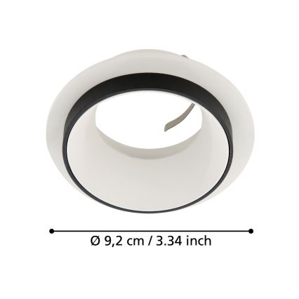 Eglo - Upotettu valo 1xGU10/35W/230V valkoinen