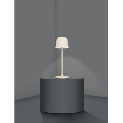Eglo - LED Himmennettävä ulko ladattava lamppu LED/2,2W/5V 1800 mAh beige IP54