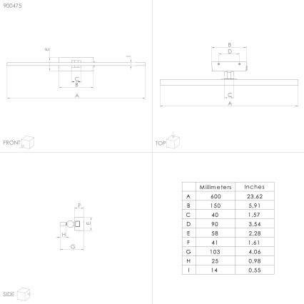 Eglo - LED-peilivalon kylpyhuoneeseen LED/5W/230V IP44 musta