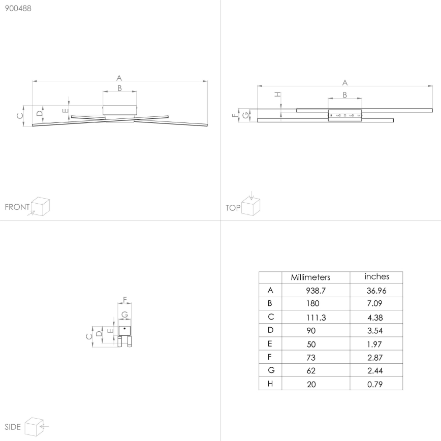 Eglo - LED Himmennettävä kattovalo 2xLED/13W/230V