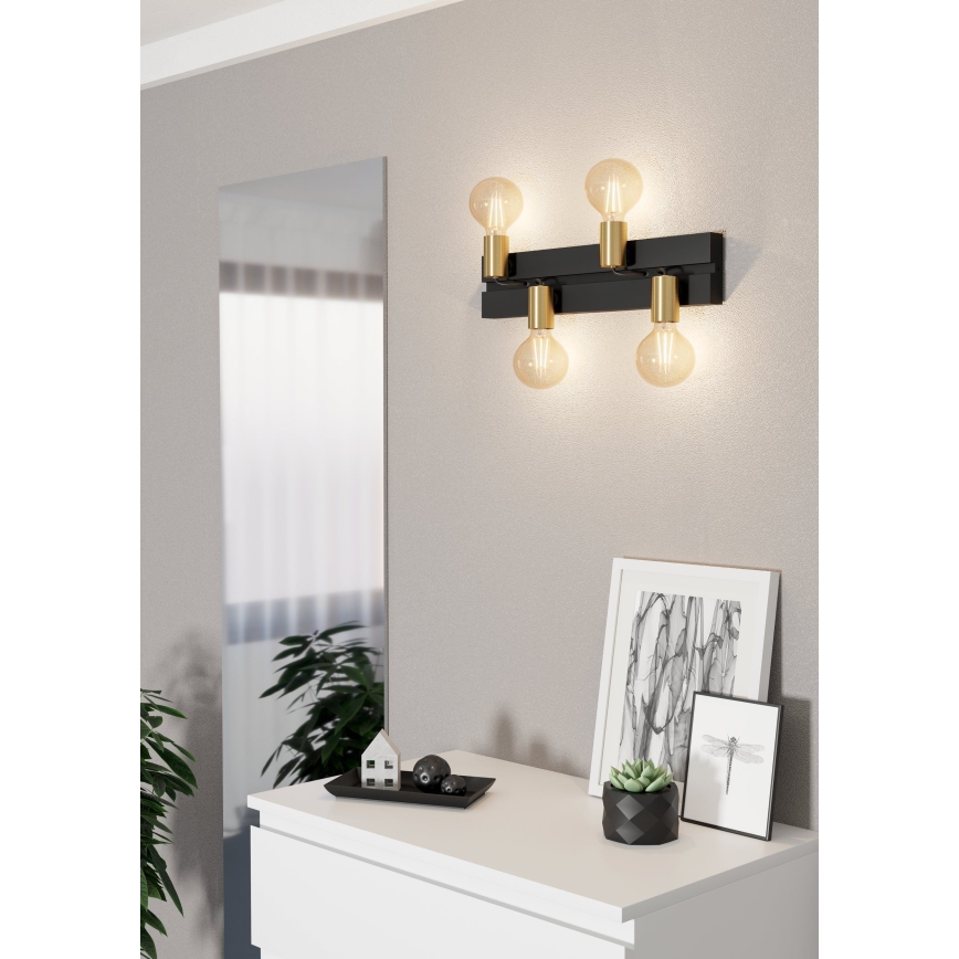 Eglo - Kattovalo 4xE27/10W/230V