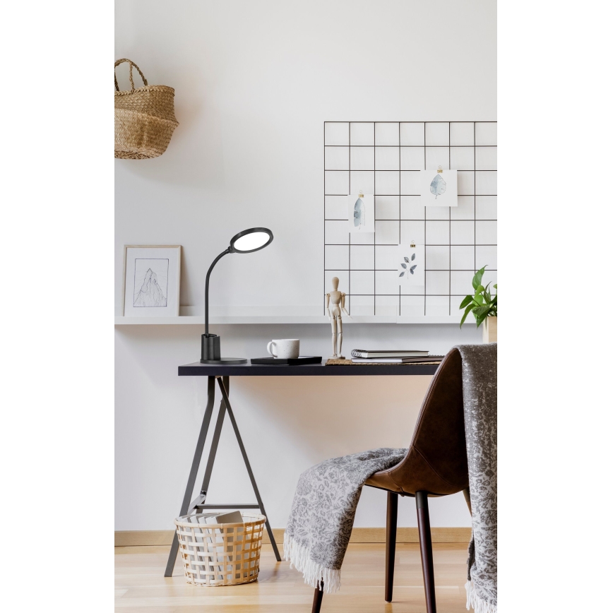 Eglo - LED Himmennettävä pöytävalaisin LED/2,1W/5V 1500 mAh 3000-6500K musta