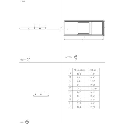 Eglo - LED RGBW Himmennettävä kattovalaisin LED/21W/230V