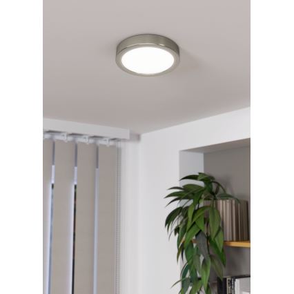 Eglo - himmennettävä LED-kattovalaisin LED/11W/230V mattakromi halkaisija 16 cm