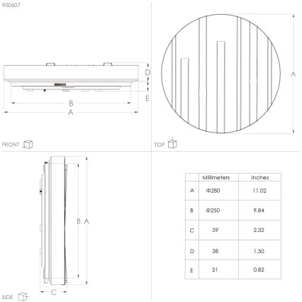 Eglo - LED-kattovalaisin LED/10W/230V d. 28 cm