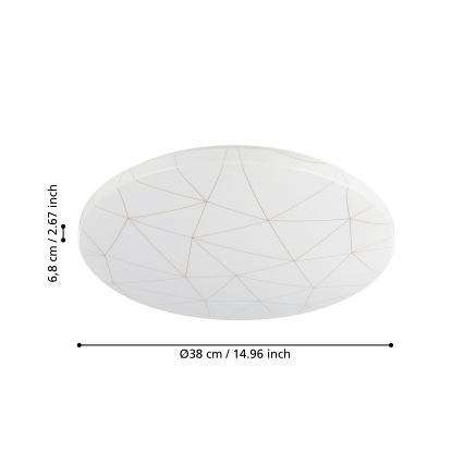Eglo - LED-kattovalaisin LED/19,5W/230V