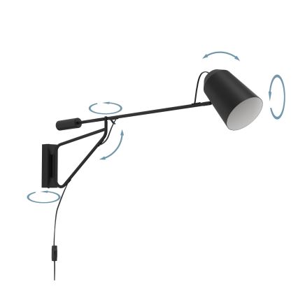 Eglo - Seinävalaisin 1xE27/28W/230V