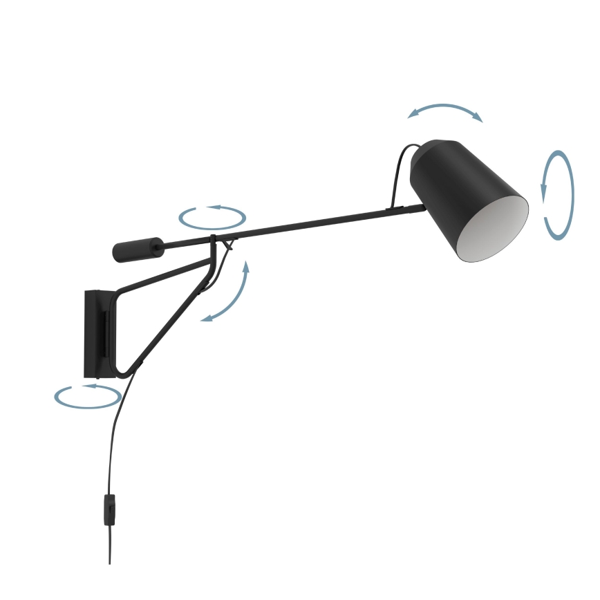 Eglo - Seinävalaisin 1xE27/28W/230V