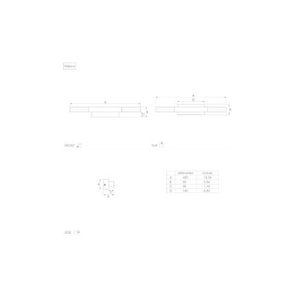 Eglo - LED-peilivalon kylpyhuoneeseen LED/8,9W/230V IP44
