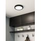 Eglo - LED-kattovalaisin kylpyhuoneeseen LED/17W/230V musta IP44