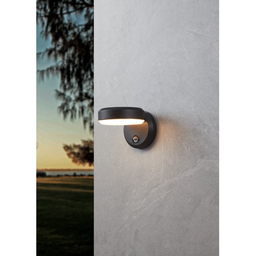 Eglo - LED Ulkovalo anturilla LED/10,8/230V IP44