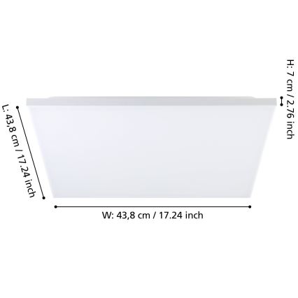 Eglo - LED-kattovalaisin LED/21W/230V