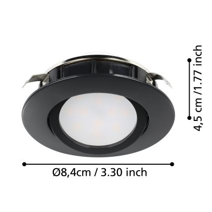 Eglo - LED Himmennettävä upotettava valo/5,5W/230V