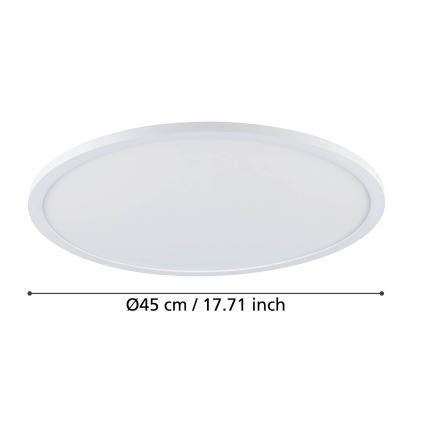 Eglo - LED himmennettävä kattovalaisin LED/33,5W/230V halkaisija 45 cm valkoinen