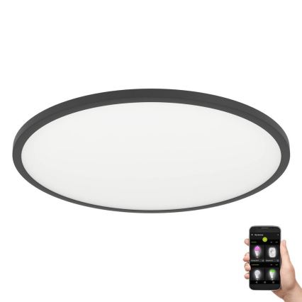 Eglo - Himmennettävä LED-kattovalaisin LED/33,5W/230V halkaisija 45 cm musta