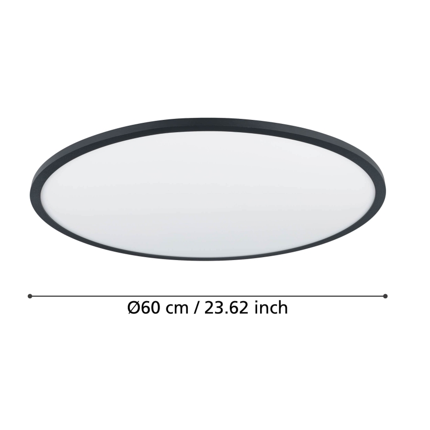 Eglo - Himmennettävä LED-kattovalaisin LED/41W/230V halkaisija 60 cm musta