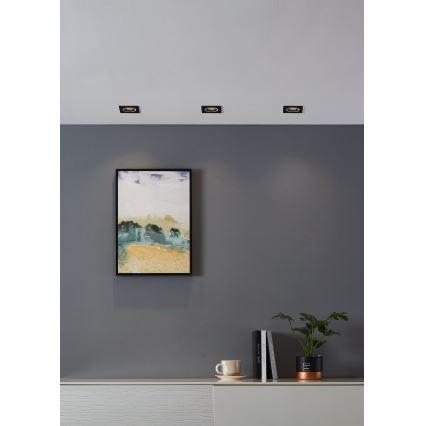 Eglo - LED RGBW Himmennettävä riippuva kattovalaisin LED/4,7W/230V musta