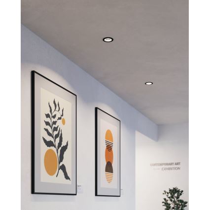 Eglo - LED RGBW Himmennettävä riippuva kattovalaisin LED/4,7W/230V musta