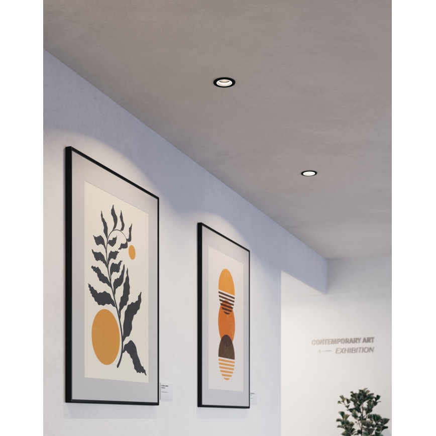 Eglo - LED RGBW Himmennettävä riippuva kattovalaisin LED/4,7W/230V musta