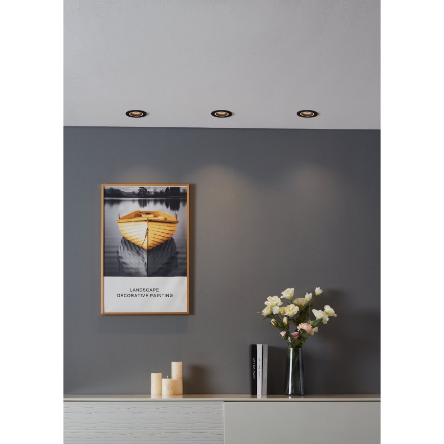 Eglo - LED RGBW Himmennettävä riippuva kattovalaisin LED/4,7W/230V musta