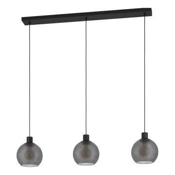 Eglo 900788 - Riippuvalaisin vaijerilla CESENATICO 3xE27/40W/230V