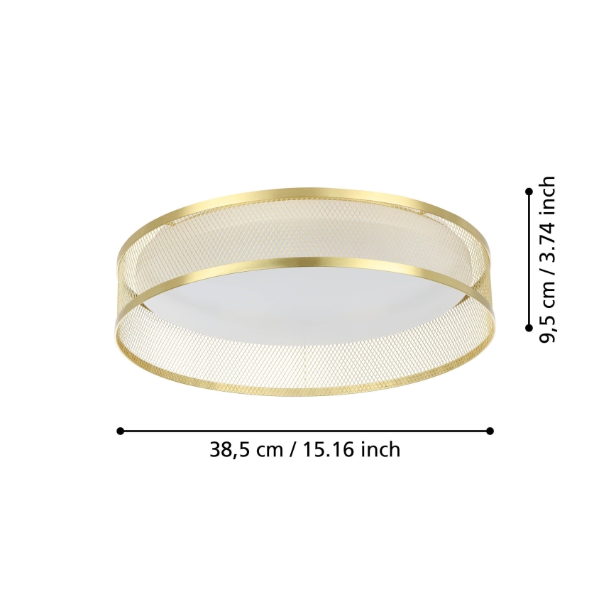 Eglo - LED-kattovalaisin LED/20W/230V kulta
