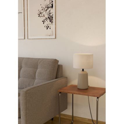 Eglo - Pöytävalaisin 1xE27/40W/230V kerma