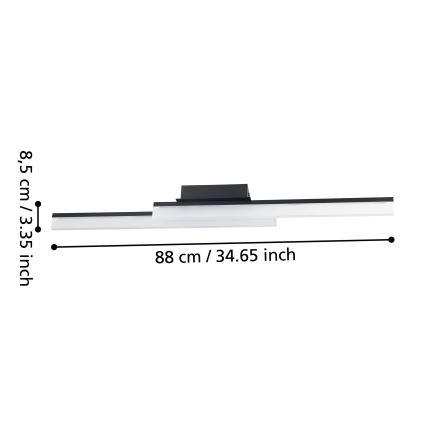 Eglo - LED-kattovalaisin kylpyhuoneeseen 2xLED/11W/230V IP44