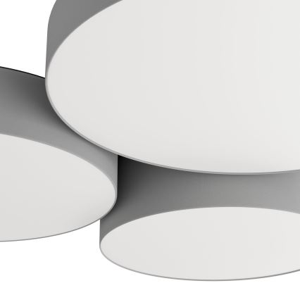 Eglo - LED RGBW Himmennettävä kattovalo 3xLED/7,5W/230V 2700-6500K harmaa