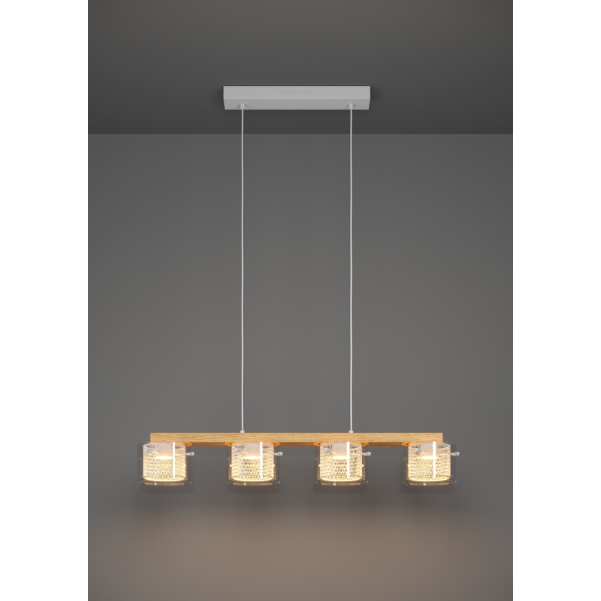 Eglo - LED RGBW Himmennettävä kattokruunu johdossa 4xLED/3,7W/230V 2700-6500K