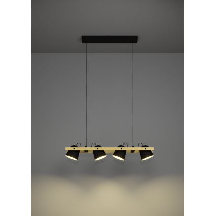 Eglo - LED RGBW Himmennettävä kattokruunu johdossa 4xLED/3,7W/230V 2700-6500K