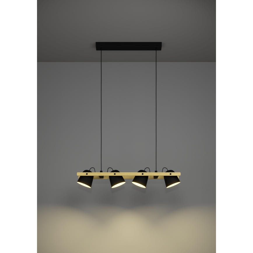 Eglo - LED RGBW Himmennettävä kattokruunu johdossa 4xLED/3,7W/230V 2700-6500K