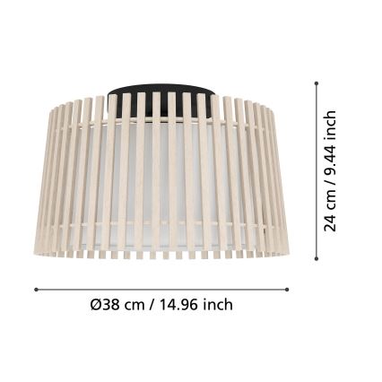 Eglo - Kattovalo 1xE27/25W/230V