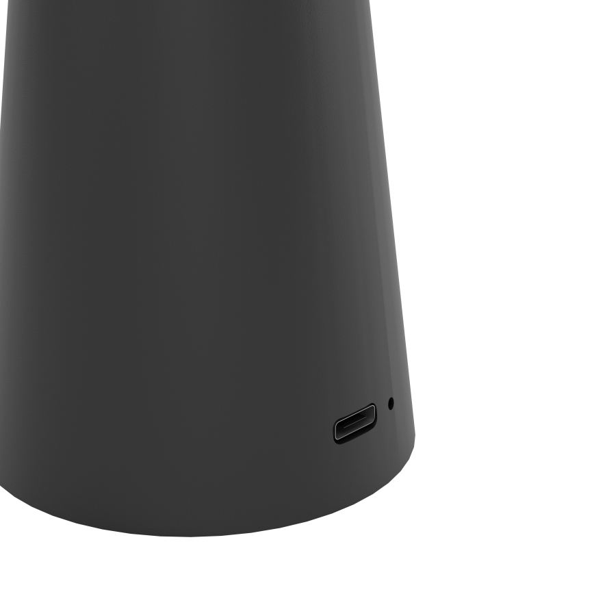 Eglo - LED Himmennettävä kosketus ulko lamppu LED/2,8W/5V 2400K/3000K/4000K 5200 mAh IP54 musta