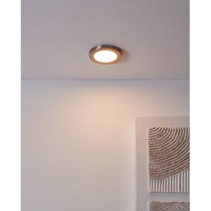 Eglo - Upotettava LED-alasvalo LED/5,5W/230V 3000K mattakromi halkaisija 11,7 cm