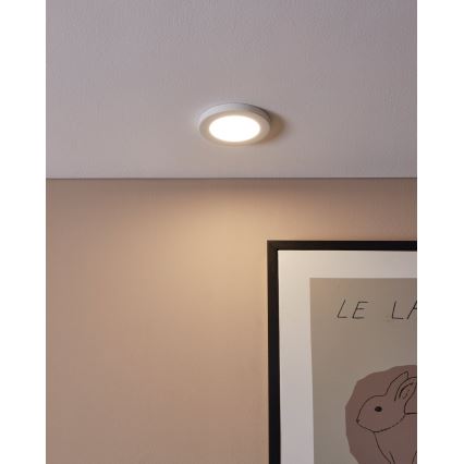 Eglo - LED-upotettava kattovalaisin LED/5,5W/230V 4000K valkoinen Ø 11,7 cm