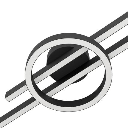 Eglo - LED RGBW Himmennettävä kattovalo LED/23,5W/230V 2700-6500K musta + kauko-ohjaus