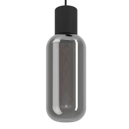 Eglo - Riippuvalaisin kaapelilla 3xE27/4W/230V musta/savunharmaa