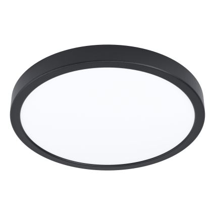 Eglo - LED-kattovalaisin liiketunnistimella LED/20,5W/230V 3000K musta halkaisija 28,5 cm