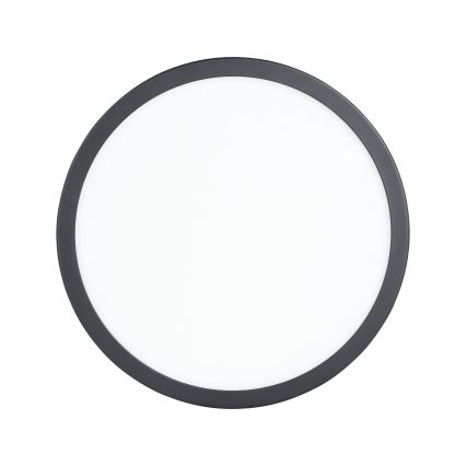 Eglo - LED-kattovalaisin liiketunnistimella LED/20,5W/230V 3000K musta halkaisija 28,5 cm