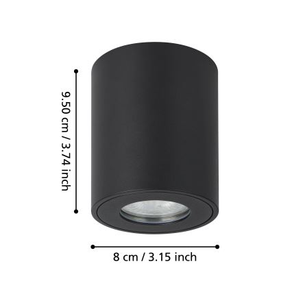 Eglo - Ulkovalaisin 1xGU10/5W/230V halkaisija 8 cm IP44