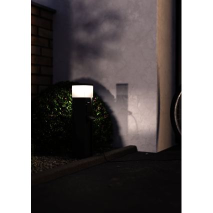 Eglo - Ulkovalaisin, jossa 2 pistorasiaa, 1xE27/25W/230V, IP54, antrasiitti