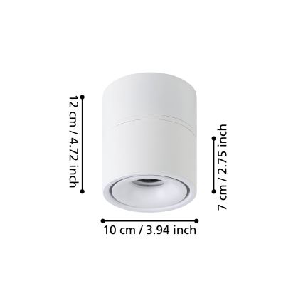 Eglo - LED-kohdevalaisin LED/8W/230V 3000K valkoinen